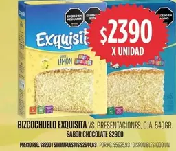 Exquisita - BIZCOCHUELO