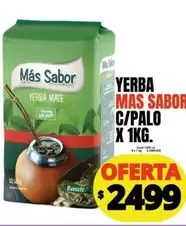 Más Sabor - YERBA MAS SABOR C/PALO X 1KG