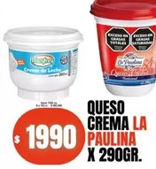 X$ - Crema de Leche or Queso Crema