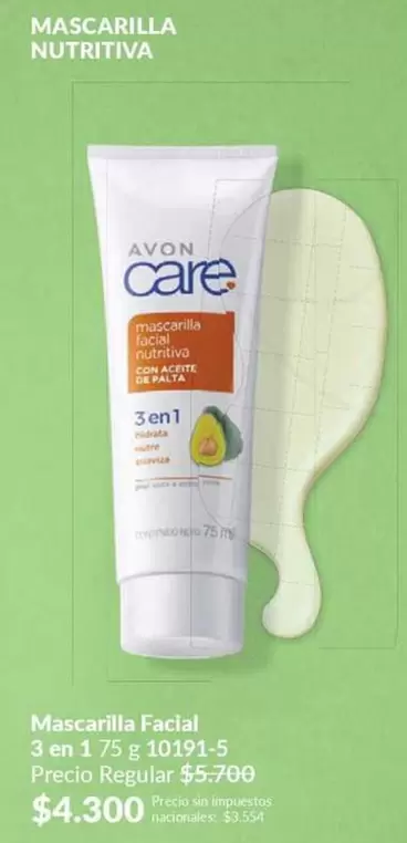Avon - Mascarilla Facial 3 en 1 75 g 10191-5