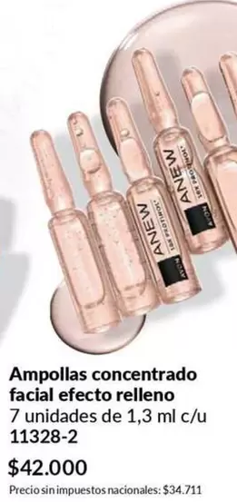 Anew - Ampollas concentrado facial efecto relleno