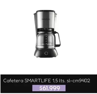 Smartlife - Cafetera 1.5 lts. sl-cm9402