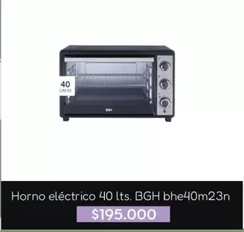 BGH - eléctrico 40 Lts. bhe40m23n