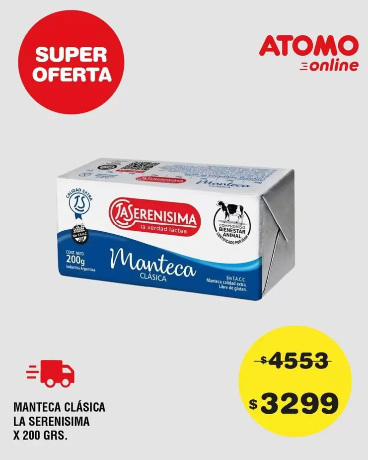 Atomo - MANTECA CLÁSICA