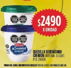 La Serenísima - CREMON ORIGINAL O LIGHT