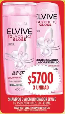 Elvive - SHAMPOO O ACONDICIONADOR ELVIVE