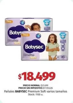 Babysec - Premium Soft varios tamaños