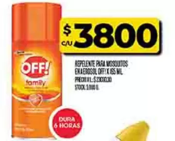 Off - REPELENTE PARA MOSQUITOS ENAEROSOL