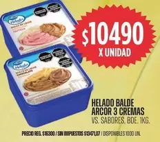 Arcor - HELADO BALDE ARCOR 3 CREMAS