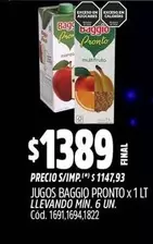 Baggio - JUGOS PRONTO x 1 LT