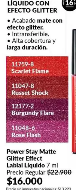 Efecto - Glitter Effect Labial Líquido 7 ml