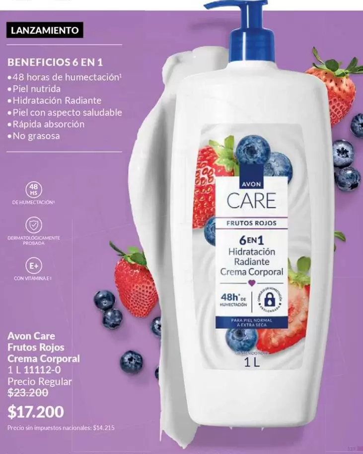 Avon - Frutos Rojos Crema Corporal