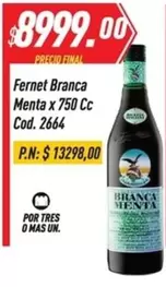 Fernet Branca - Menta x 750 Cc Cod. 2664