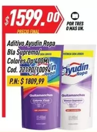 Ayudin - Aditivo Ropa Bla Supremo/ Colores