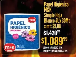 M&K - Papel Higiénico