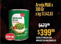 M&K - Arveja x 300 Gr
