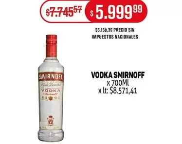 Smirnoff - VODKA SMIRNOFF