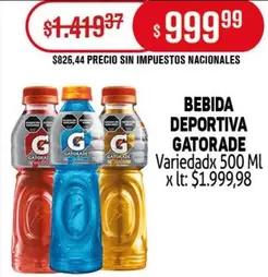 Gatorade - BEBIDA DEPORTIVA