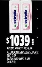 Estrella - ALGODON SUPER X 100 GRS