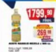 ACEITE MARAVILLA VEGETAL x 900 ml