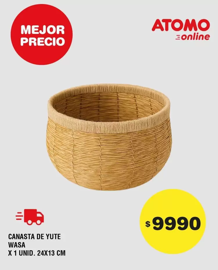 Atomo - CANASTA DE YUTE WASA