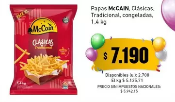 XL - Clásicas, Tradicional, congeladas