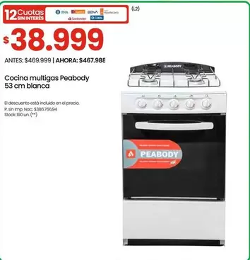 Peabody - Cocina multigas