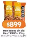 King - Maní salado sin piel