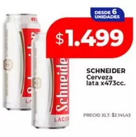 Schneider - Cerveza lata x473cc.