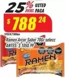Arcor - Ramen Sabor 70Gr selecc