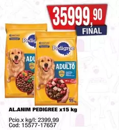 Pedigree - PEDIGREE x15 kg