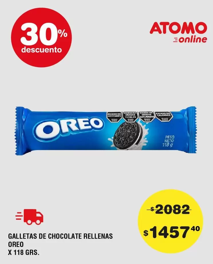 Oreo - GALLETAS DE CHOCOLATE RELLENAS