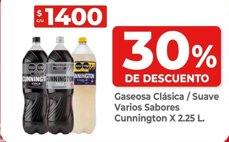 X$ - Gaseosa Clásica / Suave Varios Sabores