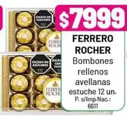 Ferrero Rocher - Bombones rellenos avellanas estuche