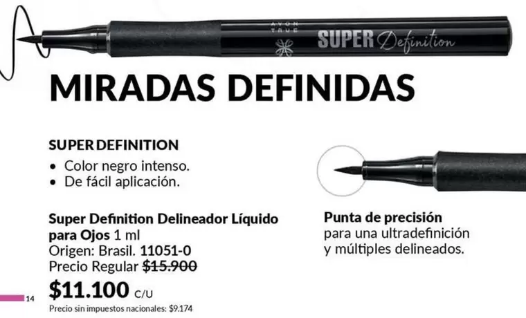 Negro - Definition Delineador Líquido para Ojos 1 ml