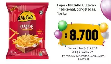 XL - Clásicas, Tradicional, congeladas