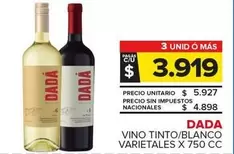 Dada - Vino Tinto/Blanco