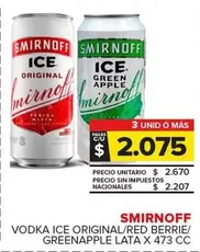 Smirnoff - Vodka Ice Original/Red Berrie/Greenapple