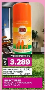 Insect Free - Insect Repelente P/Mosquitos