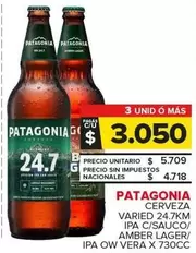 Patagonia - Cerveza Varied 24.7Km Ipa C/Sauco/Amber Lager/Ipa Ow Vera