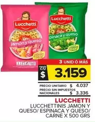 Lucchetti - Lucchettinis Jamon Y Queso/ Espinaca Y Queso/ Carne