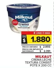 Milkaut - Crema Leche Textura Consist