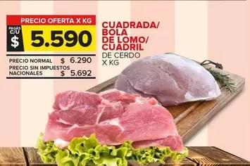 Cuadrada/ Bola De Lomo/ Cuadril De Cerdo