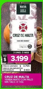 Cruz De Malta - Yerba Mate Con Palo