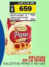 Delicias De La Nonna - Galletitas Pepas