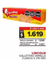 Lincoln - Galletitas Vainilla Clasica 