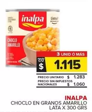 Inalpa - Choclo En Granos Amarillo