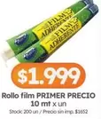 Primer - Rollo film PRIMER PRECIO