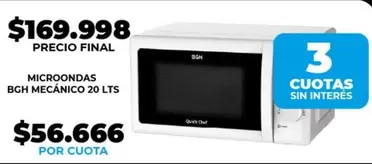 BGH - MECÁNICO 20 LTS