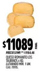 X$ - QUESO ROMANITO LOS TAURINOS X KG